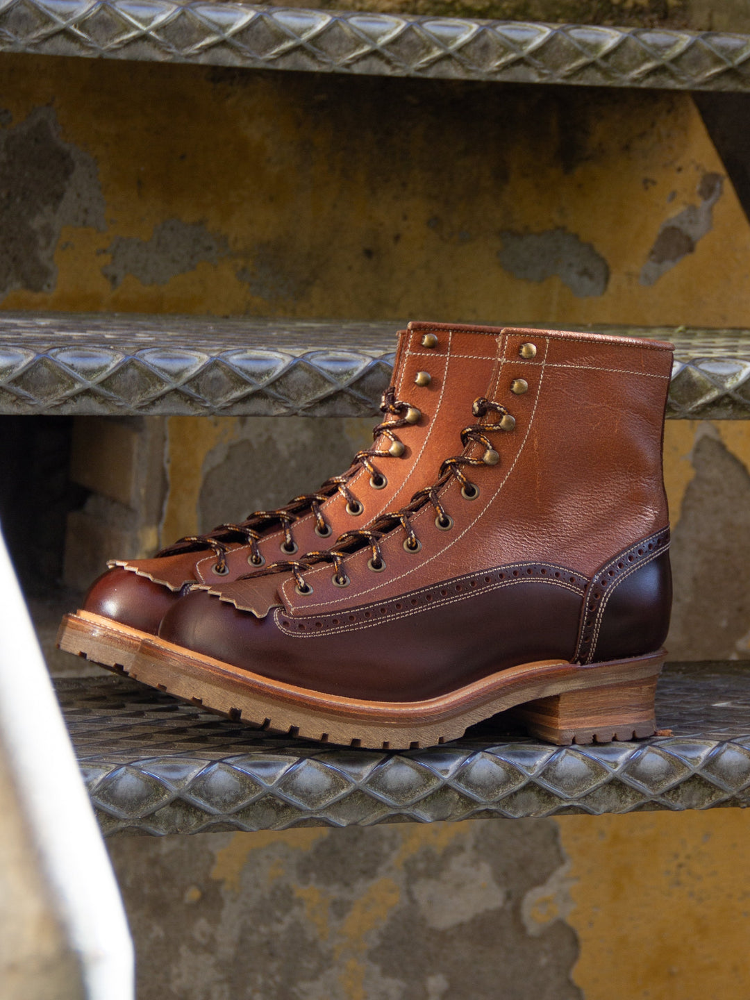 MEN'S 3EYELET MOC TOE BLACK 在原みゆ紀 City MocToe Boots - Luosjiet Boot Company – Luosjiet
