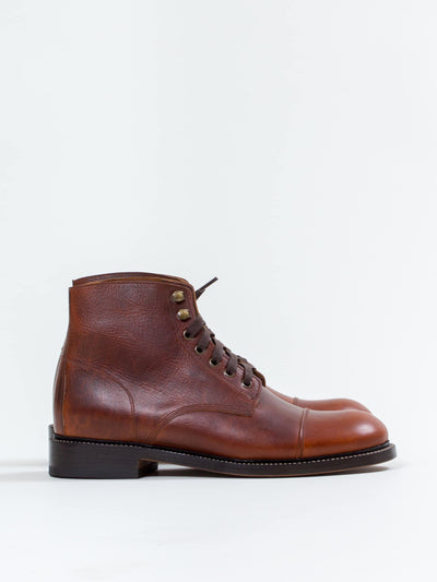 Uncle Bright, Lace Boot, Wax Caramel